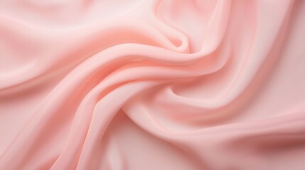 Soft pink fabric draping elegantly with gentle folds