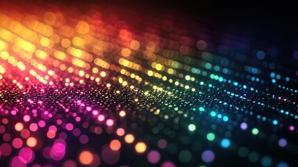 Colorful matrix green light leaks texture on black background. Defocused abstract dreamy aura, surreal retro film analog screen effect. Futuristic nightclub, disco, neon laser light overlay.