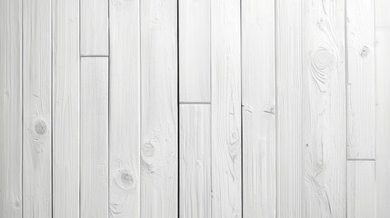 Fototapeta premium Whitewashed wooden plank background, top view of textured surface, ample free space for design elements, evokes warmth and simplicity in a clean aesthetic.
