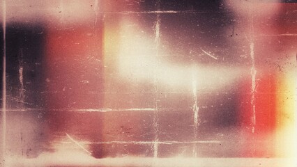 Noise scratch. Old film. Gray red orange color vintage dust grain texture analog tv defect stained grungy texture retro grunge abstract background.