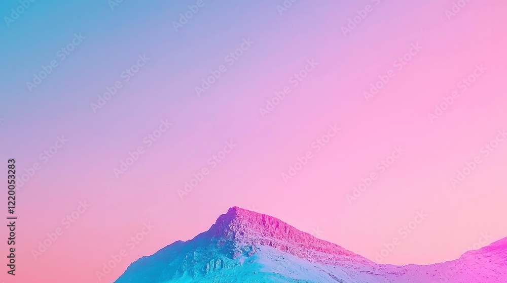 Poster vibrant purple gradient, an abstract design featuring a smooth blend of deep purple hues, creating a
