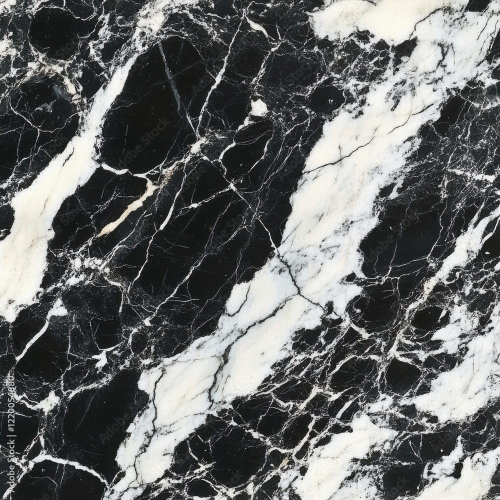 Poster elegant black and white marble textured background with intricate geometric patterns and minimal des