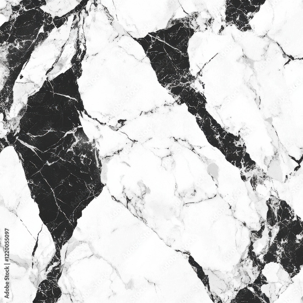 Poster elegant monochrome marble texture with intricate abstract patterning
