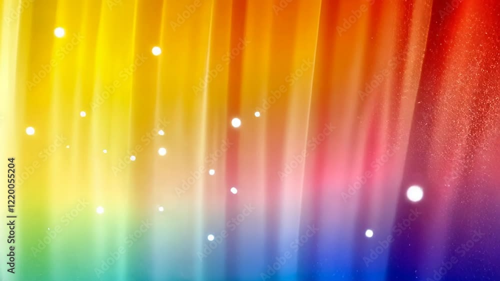 Poster Vibrant hues dance across the canvas creating a stunning rainbow effect with hints of sparkle and magic. Generative AI