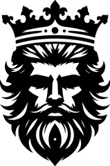 vector illustration design image icon logo symbol king with crown classic vintage european