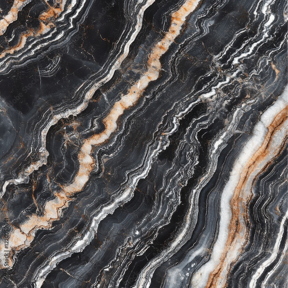 Poster mesmerizing natural stone texture with intricate patterns and vibrant colors
