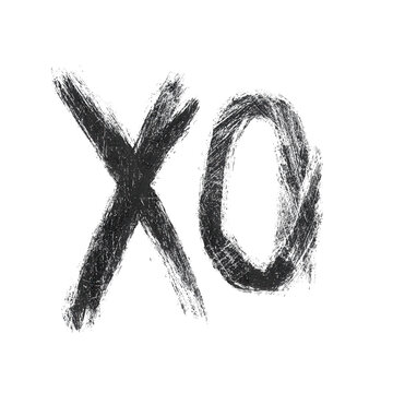 Artistic xo design transparent background creative illustration minimalist style modern aesthetic