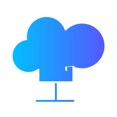 cloud computing gradient icon