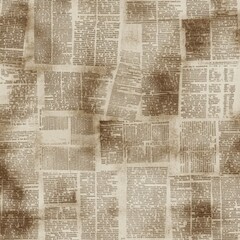 Obraz premium Vintage Newspaper Texture with Grunge Background for Editorial Design