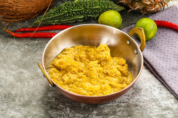 Inchian cuisine - chicken cashew curry