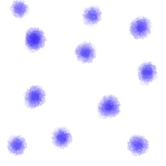 Blue polka dots
