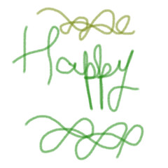 Happy green art