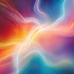 Obraz premium Vibrant Abstract Swirling Energy Burst of Shimmering Radiant Chromatic Tones