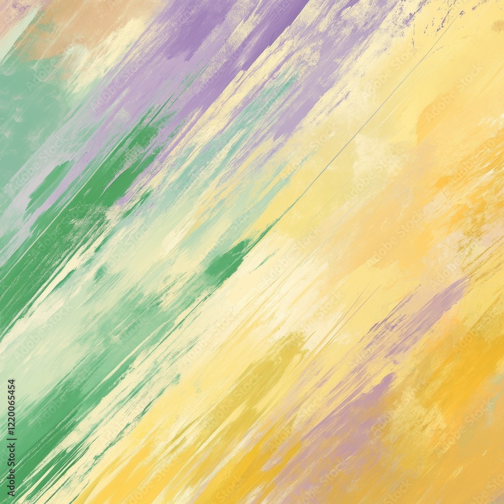 Poster vibrant abstract diagonal brushstrokes evoking dynamic motion and emotion