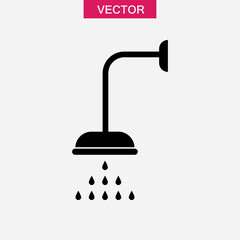 Shower icon. Vector illustration,for web and app on white background..eps