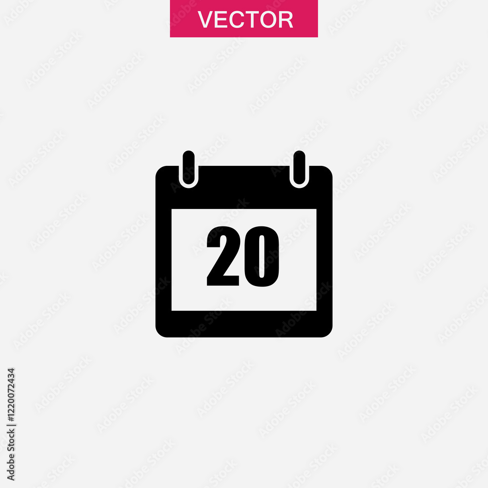 Aufkleber calendar icon. flat design. vector simple trendy style illustration for web and app..eps