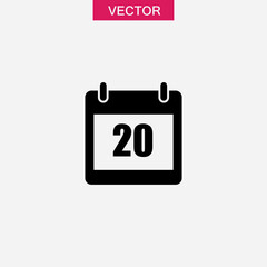 Calendar icon. Flat design. vector simple trendy style illustration for web and app..eps