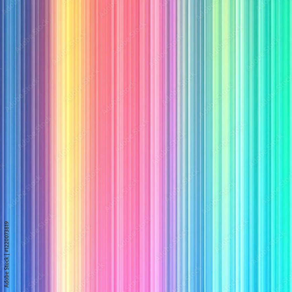 Poster vibrant multicolored stripes abstract digital art background with gradient patterns and geometric li