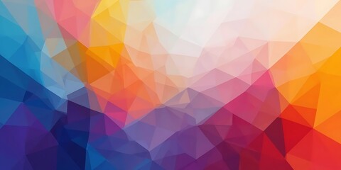 Obraz premium Abstract Colorful Geometric Triangular Pattern Background