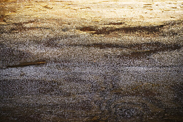 Frost on wood
