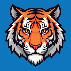 Tiger, tiger head, tiger emblem, esport vector logo, sticker
