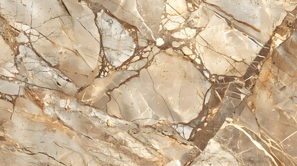 Natural breccia marble tiles with a rustic rough texture, generative ai