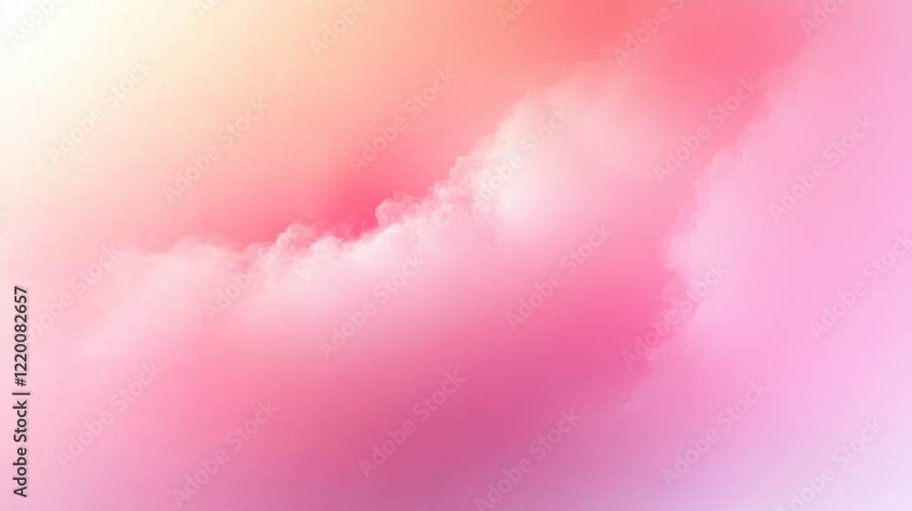 Fototapete soft pink and white abstract gradient background with dreamy blur pattern for design