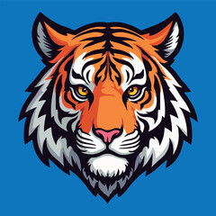 Tiger, tiger head, tiger emblem, esport vector logo, sticker
