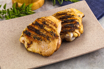 Two Tasty grilled chicken thighs