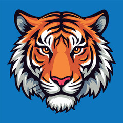 Tiger, tiger head, tiger emblem, esport vector logo, sticker
