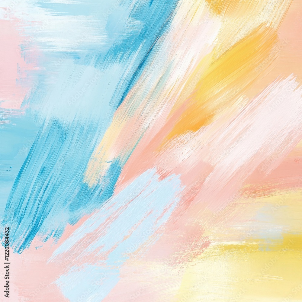 Aufkleber vibrant abstract expressionist brushstrokes showcase dynamic color and movement
