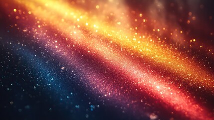 Naklejka premium Rainbow light leaks on black with dust texture. Retro film analog effect for overlays and filters.