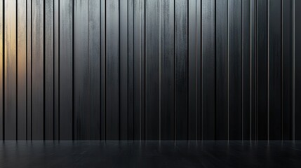 Black Metal Texture Seamless Corrugated Steel Panels for Modern Industrial Walls and Roofing