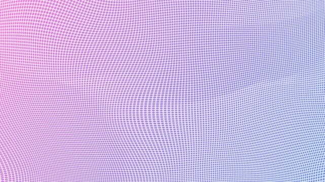 Polka dots move mysteriously on a halftone purple 4K loopable background at 60fps