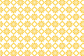 Seamless vector patterns feature vintage floral and star designs, ideal for decorative wallpaper or fabric textures