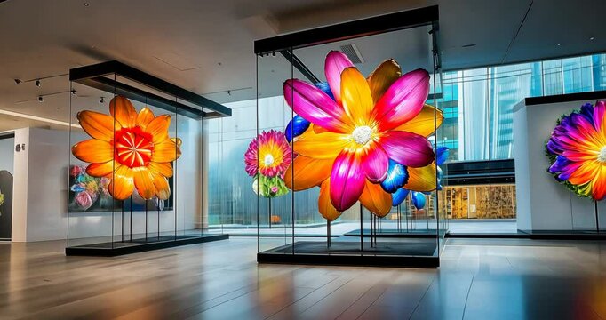 Pop-Up Store with Inflatable Flowers