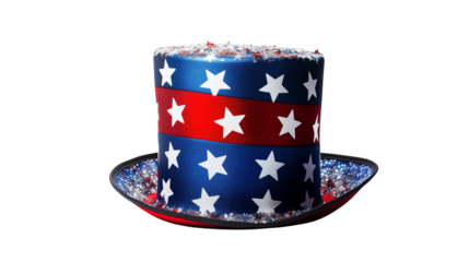 Patriotic Uncle Sam Top Hat for 4th of July Celebrations