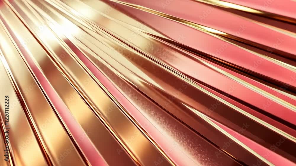 Poster shimmering waves of warm copper and rose tones create an enchanting display of light and texture. ge