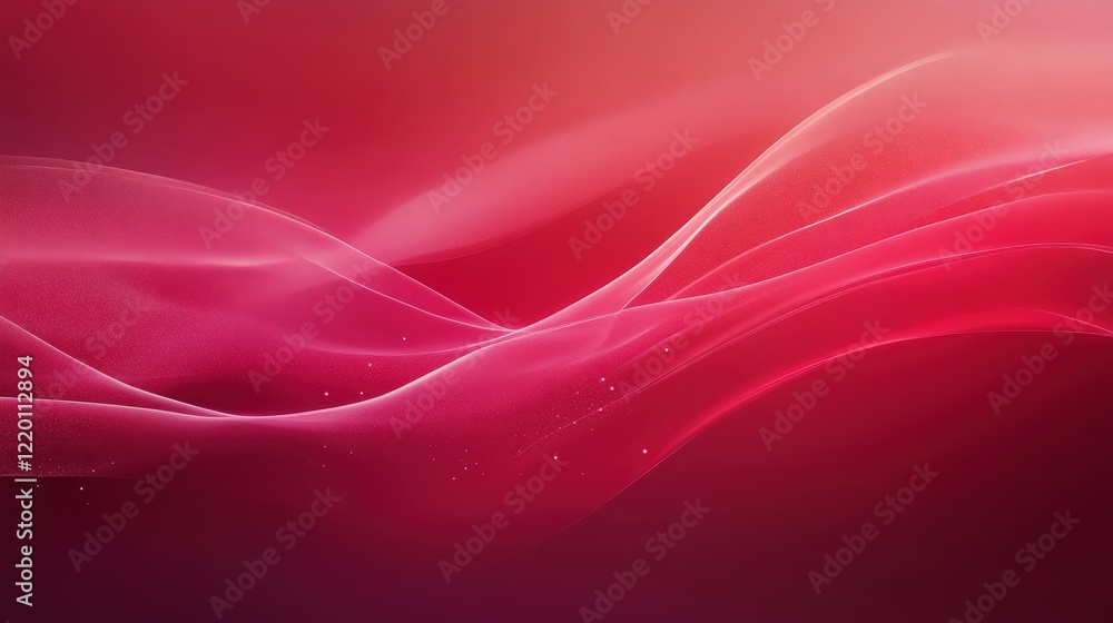 Aufkleber smooth, gradient red background, with soft shimmering effects that create a sense of movement.