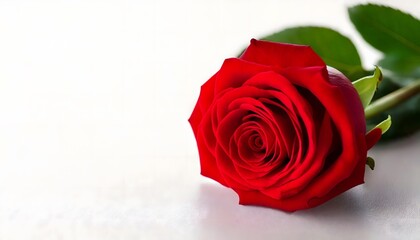 Single red rose
