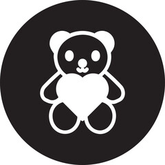 Teddy glyph icon