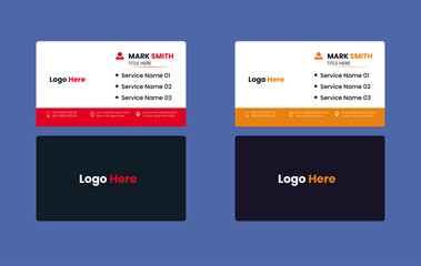 modern business card design template