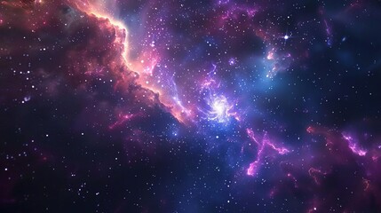 Obraz premium arafed image of a galaxy with a star formation in the center