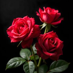 Fototapeta premium bouquet of red roses