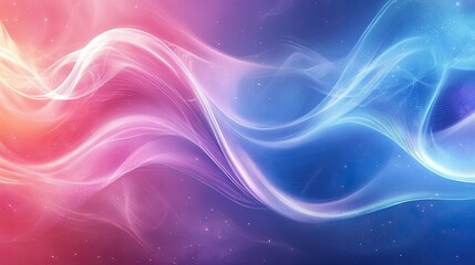 Obraz premium Abstract Cosmic Waves: A Symphony of Color and Light