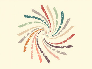Obraz premium abstract pastel spiral lines