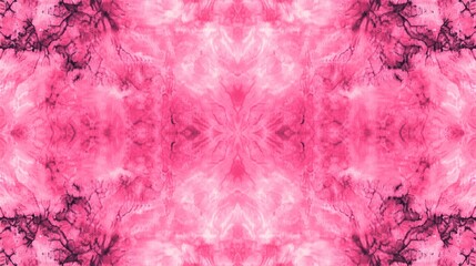 Pink tie-dye pattern, seamless texture, soft pink color with subtle black ink details, suitable for background design or digital art projects