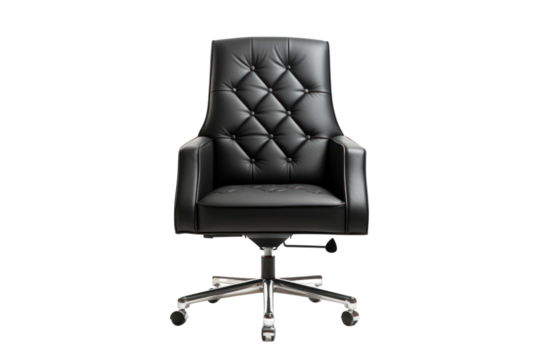 Luxurious executive chairman's chair with chrome accents, reclining function, and high-density foam padding, ideal for high-ranking officials.