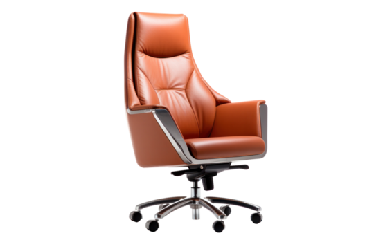 Luxurious executive chairman's chair with chrome accents, reclining function, and high-density foam padding, ideal for high-ranking officials.