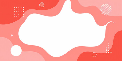 abstract coral and pink fluid shapes